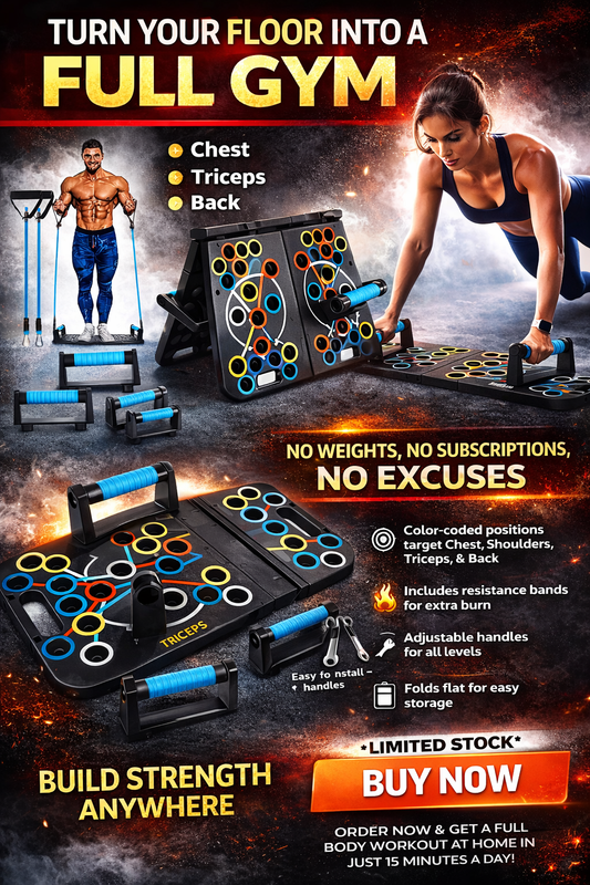 Home Fitness Multitasker: Push-Up Support Board