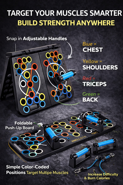 Home Fitness Multitasker: Push-Up Support Board
